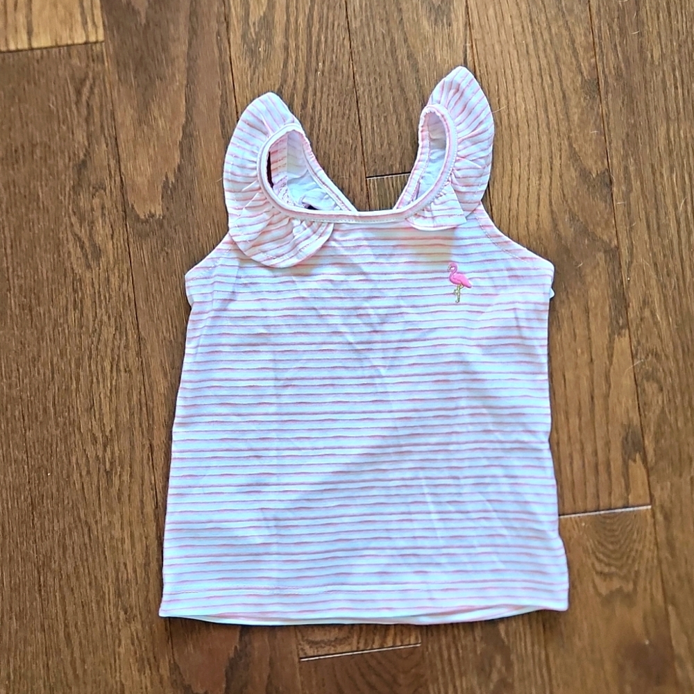 Pink Striped Tank Top - BNWT for 18 month old toddler - Flamingo
